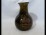 Antik festett szakított címeres holland üveg váza
