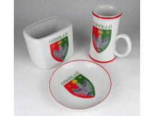 Hollóházi porcelán GÖDÖLLŐ készlet 3 darab