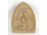 Moser I. Szent család galambbal fali art deco kerámia 19.5 cm