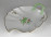 Régi hecsedlis levél alakú Herendi porcelán tál kínáló tál