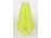 Karcagi irizáló citrom sárga fátyolüveg váza 20 cm