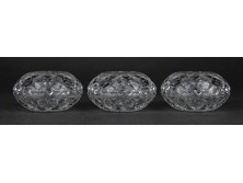 Jelzett Parádi kristály ékszertartó bonbonier 3 darab