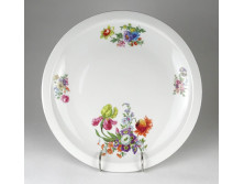 Régi nagyméretű Zsolnay porcelán kínáló tál 30.5 cm