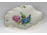 Virág mintás Herendi levél alakú porcelán tálka hamutál