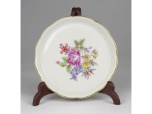 Virágdíszes Herendi porcelán tálka 8 cm