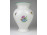 Virágmintás Óherendi öblös porcelán váza 20.5 cm