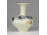 Vajszínű búzavirágos Zsolnay porcelán váza díszváza 8 cm