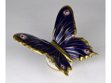 Régi Volkstedter porcelán pillangó