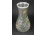 Antik opálüveg kézi festett fújt üveg váza 27.5 cm