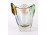 Jelzett Rhapsody mid century művészi üveg váza 16 cm