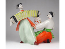 Kétalakos táncoló orosz porcelán figura