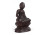 Nagyméretű faragott egzotikus fa Buddha szobor 26.5 cm