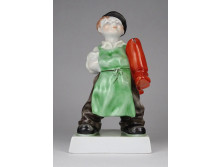 Herendi porcelán csizmadia inaslegény 19 cm