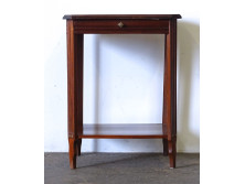 Antik empire jellegű fiókos lerakó asztal 72 x 43 x 55 cm