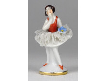 Régi porcelán mini balerina 5.5 cm