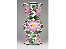 Régi jelzett kispesti Gránit kerámia váza 17.5 cm ~1930