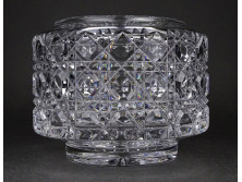 Baccarat csiszolt francia kristály váza 12 x 15 cm