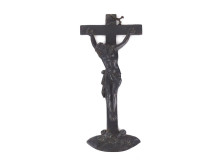 Antik nagyméretű öntöttvas feszület 33 cm