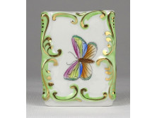 Herendi Viktória mintás porcelán gyufatartó