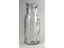 Régi 1942-es tejcsarnokos tejesüveg 15 cm