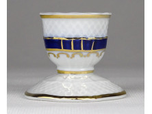 Hollóházi Pompadour porcelán gyertyatartó