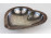 Antik szív alakú ezüstözött tálka 16.5 cm