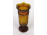 Régi magyal díszes üveg váza 20.5 cm