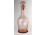 Régi fújt rózsaszín art deco dugós üveg 30 cm ~ 1930 körül