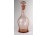 Régi fújt rózsaszín art deco dugós üveg 30 cm ~ 1930 körül