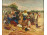 XX. századi festő : Piacon 50 x 60 cm