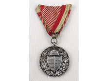 I. Világháborús PRO DEO  ET PATRIA 1914-1918 ezüstözött kitüntetés