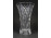 Elegáns csiszolt üveg kristály váza 20.5 cm
