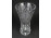 Elegáns csiszolt üveg kristály váza 20.5 cm