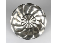 Régi jelzett 800-as art deco ezüst asztalközép kínáló tál 375 g