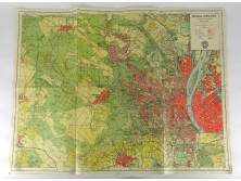 Régi Budai hegyek kiránduló térképe 1947