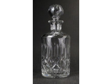 Nagyméretű csiszolt whiskys üveg dugóval 25.5 cm