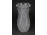Gyönyörű vastagfalú ólomkristály váza díszváza 21 cm