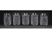 Kristály üdítős pohár készlet 5 darab 11.7 cm