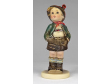 Régi kalapos fiú Hummel porcelán figura 13 cm