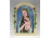Antik Mária gyermekével art deco kerámia oltár 15.5 x 22.5 cm