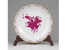 Lila Apponyi mintás Herendi porcelán tálka