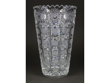 Régi jelzett Amfora kristály váza 16 cm