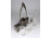 Antik jelzett csiszolt üvegbetétes ezüstözött art deco WMF asztali olaj kínáló 24 cm