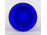 Aranyozott pöttyözött kék színű parádi üveg váza 13 cm