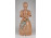 Nagyméretű mázas kerámia nő figura 37 cm