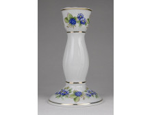 Hollóházi szedres porcelán gyertyatartó 14 cm