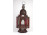 Antik üvegbetétes gyertyás mennyezeti lámpa templomi lámpa 39 cm