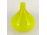 Retro sárga fújt üveg váza 22 cm