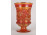 Régi irizáló formába préselt karnevál üveg kehely 16.5 cm