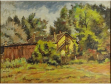 Pálla Jenő (1883-1958) : "Sárga ház"